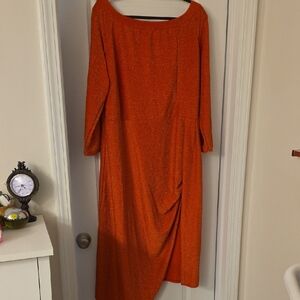 Elegant Orange Dress